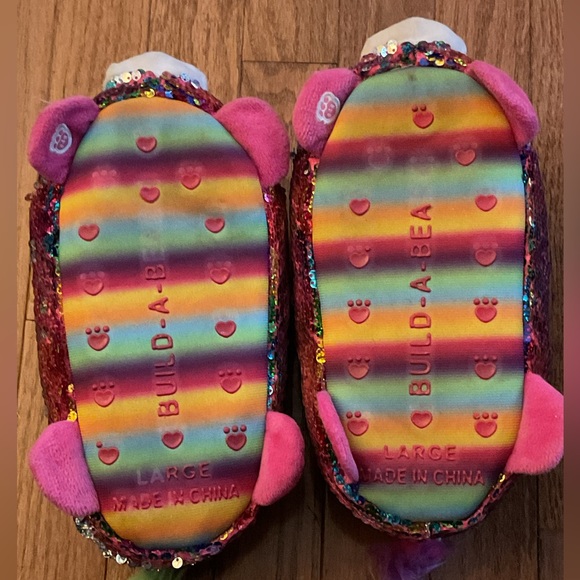 Glitter unicorn slippers - Picture 3 of 3